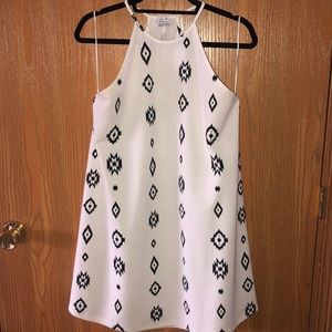 BLACK & WHITE PRINT ZARA DRESS